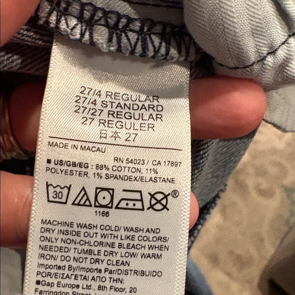 GAP Women's Straight Leg Jeans in Blue - Picture 5 of 6
